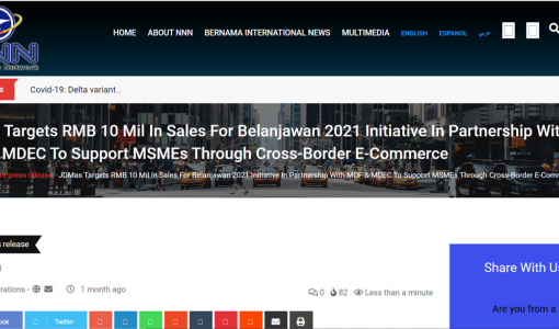 JDMas Targets RMB 10 Mil In Sales For Belanjawan 2021 Initiative In Partnership With MOF & MDEC To Support MSMEs Through Cross-Border E-Commerce